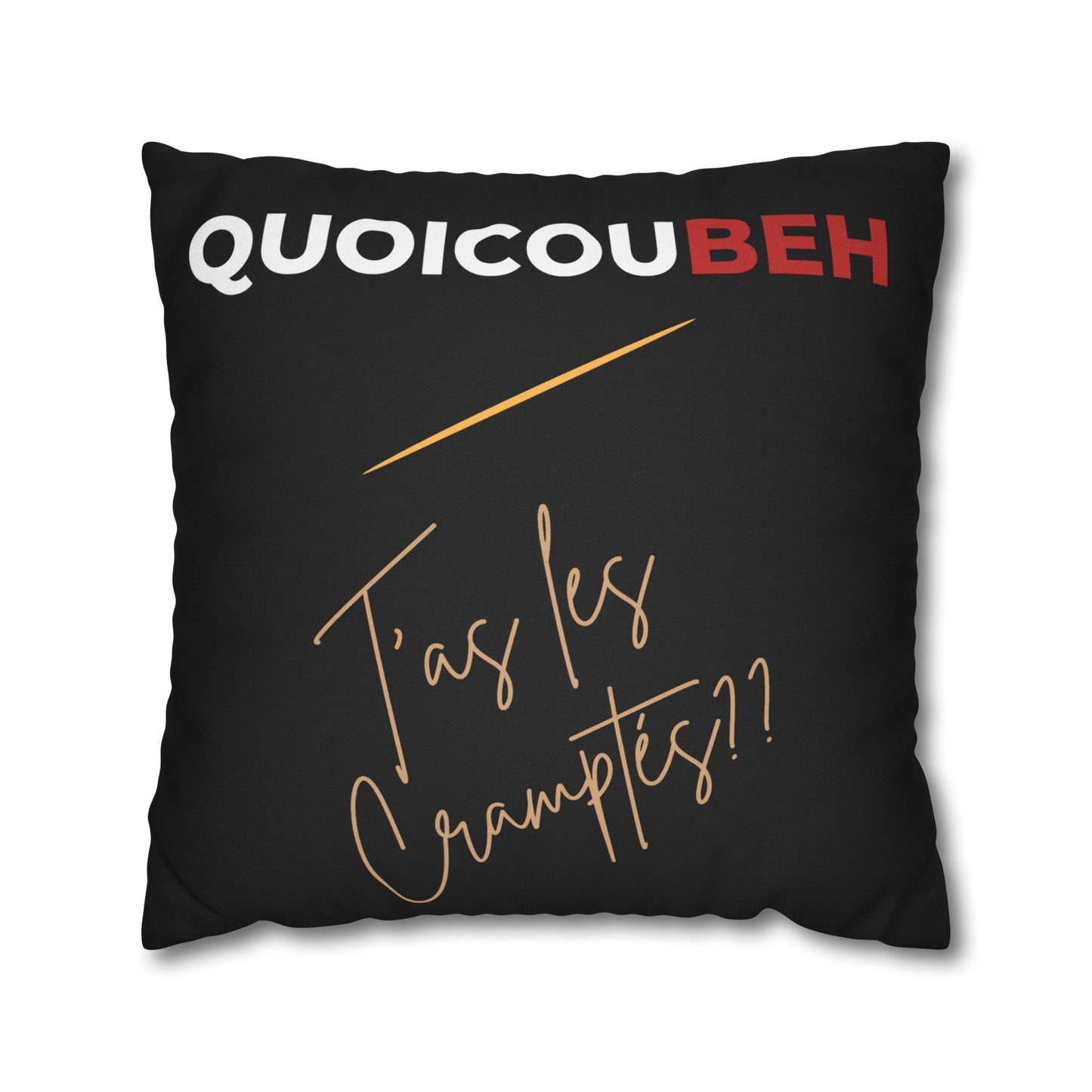 Taie d’oreiller Amusante – Décoration Humoristique pour la Maison Quoicoubeh