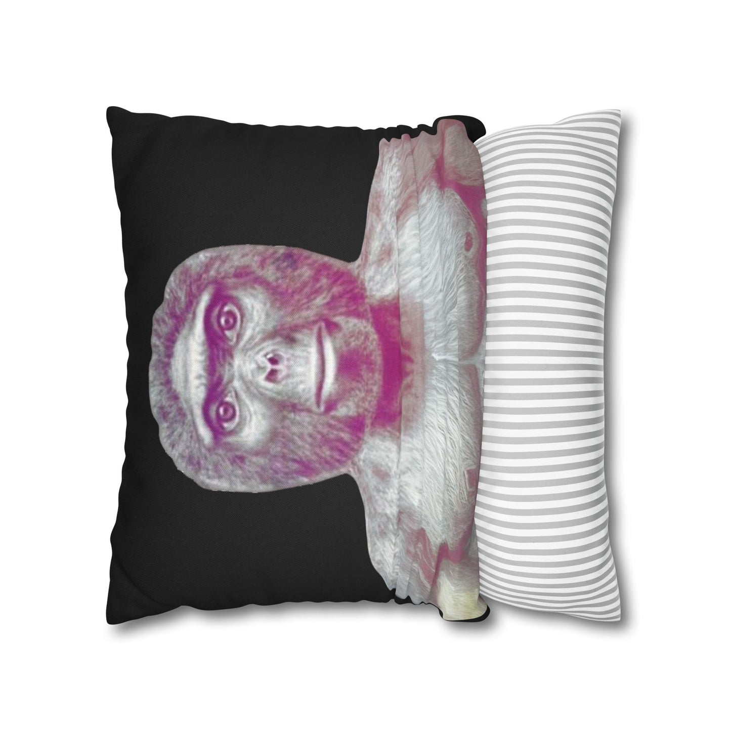 Taie d’oreiller Amusante – Décoration Humoristique pour la Maison Le singe allo salam