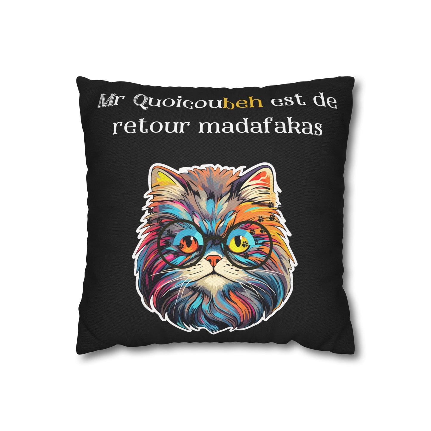 Taie d’oreiller Amusante – Décoration Humoristique pour la Maison Quoicoubeh madafakas