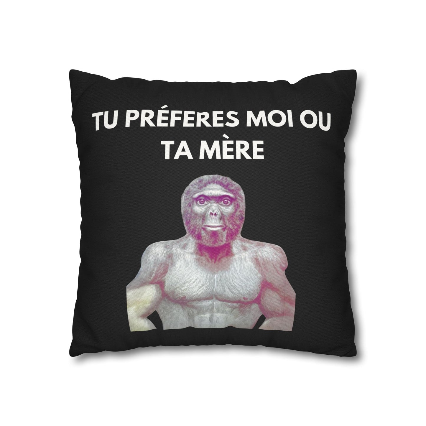 Taie d’oreiller Amusante – Décoration Humoristique pour la Maison Le singe
