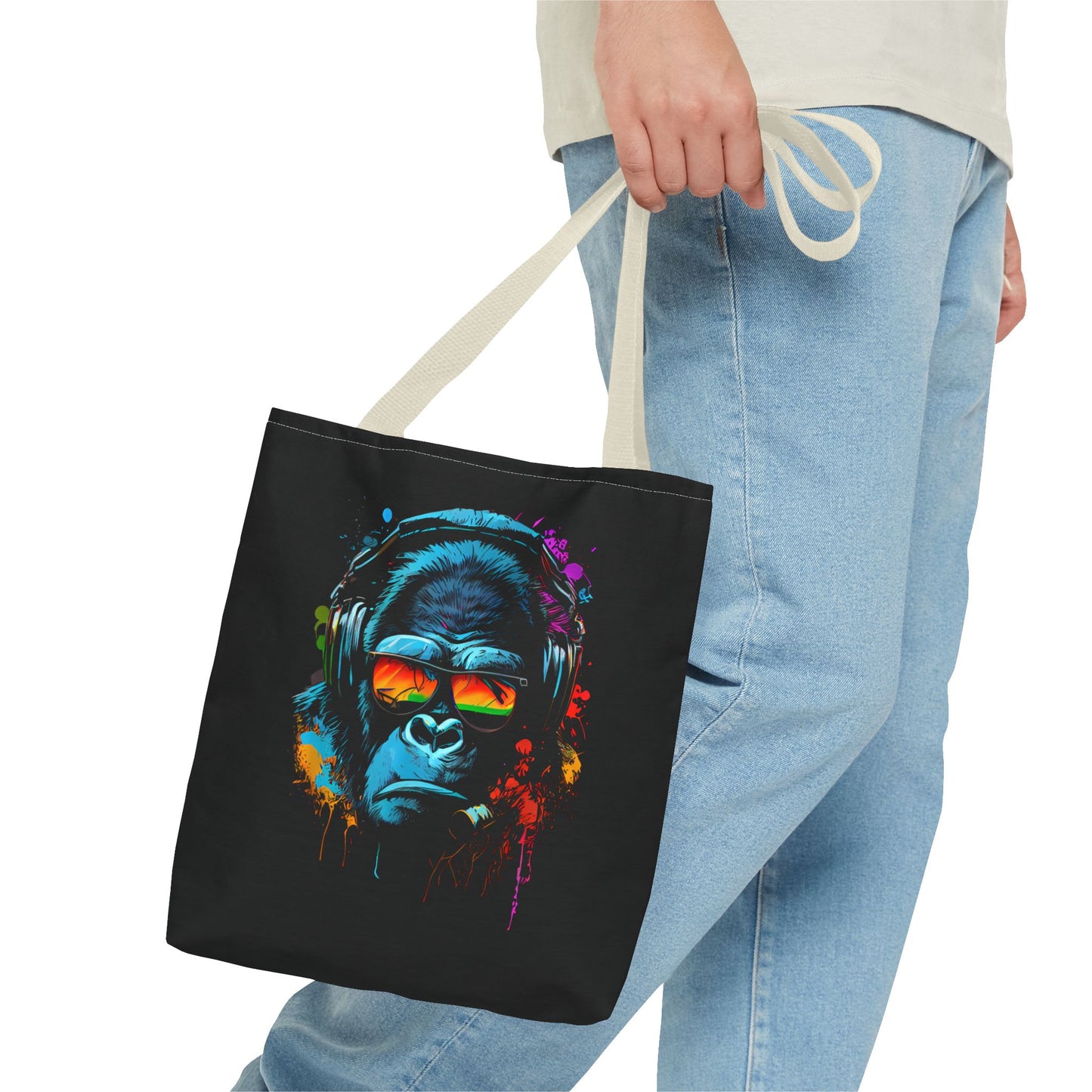 Tote Bag – Singe monkey Dj écouteurs lunettes du soleil Gorilla