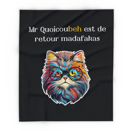 Plaid en polaire arctique Quoicoubeh Madafakas