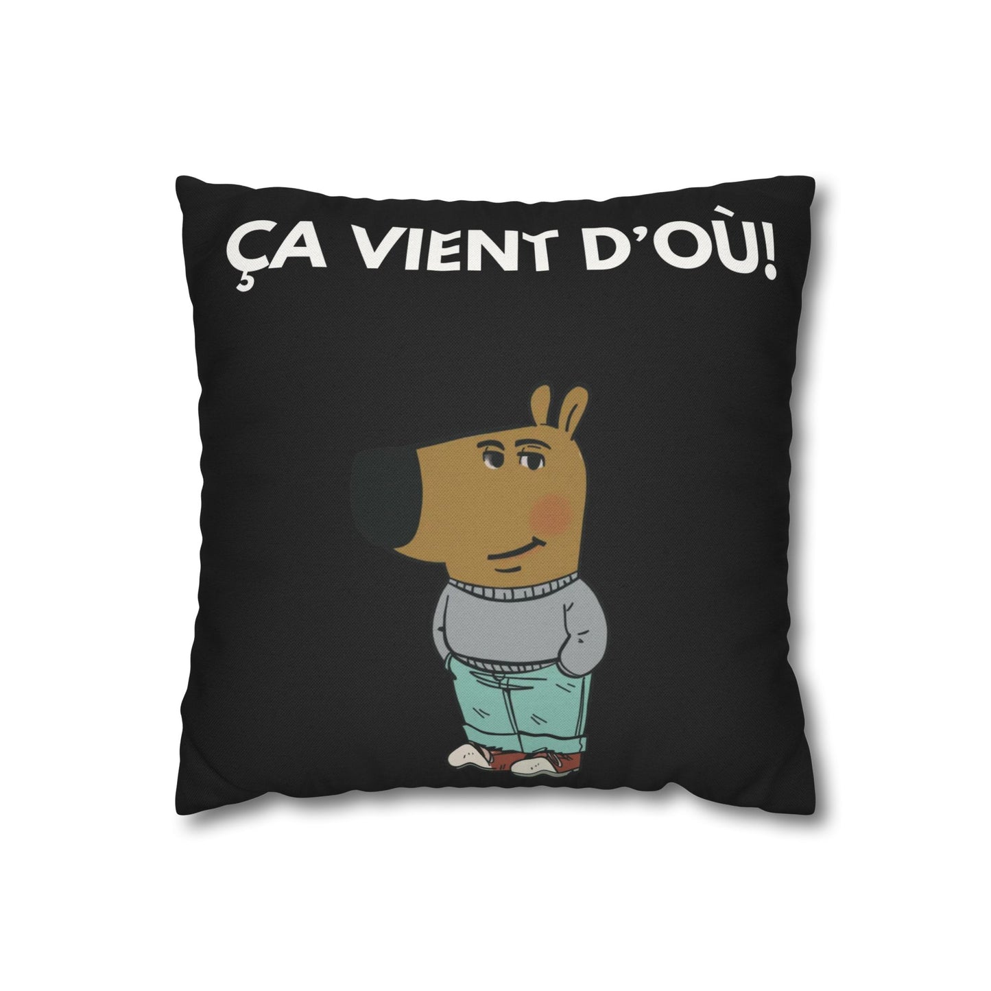 Taie d’oreiller Amusante – Décoration Humoristique pour la Maison Chill Guy