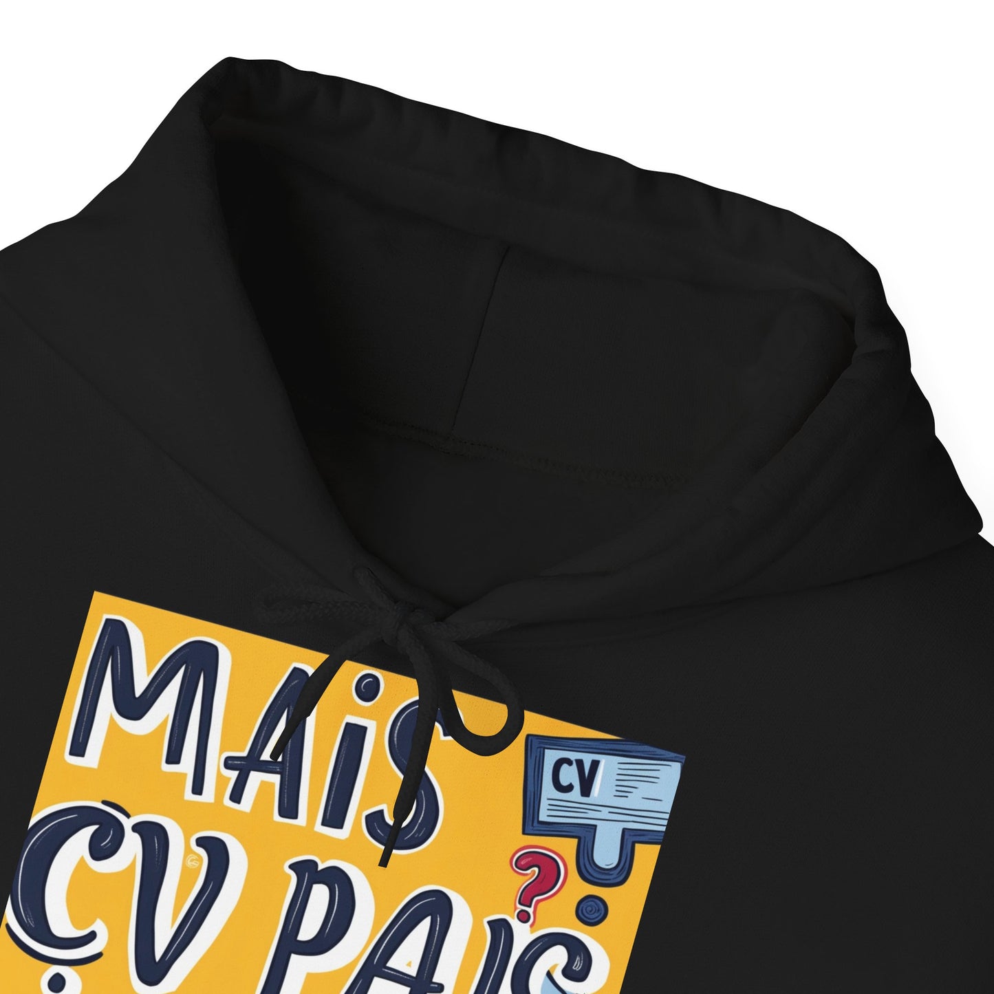 Hoodie unisexe drôle - Sweat-shirt graphique Mais cv pas ou quoi