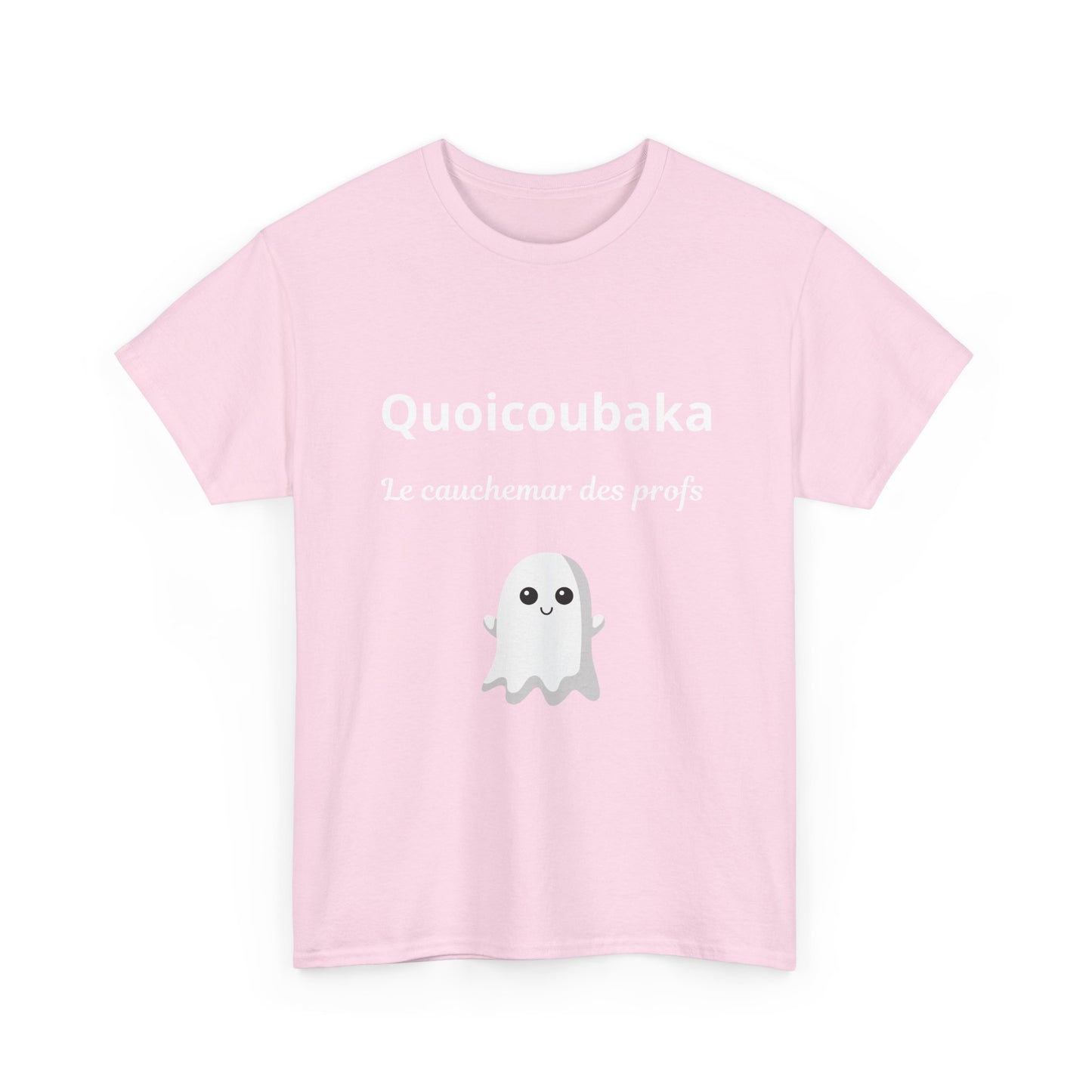 T-shirt humoristique unisexe en coton épais -Trend Quoicoubeh