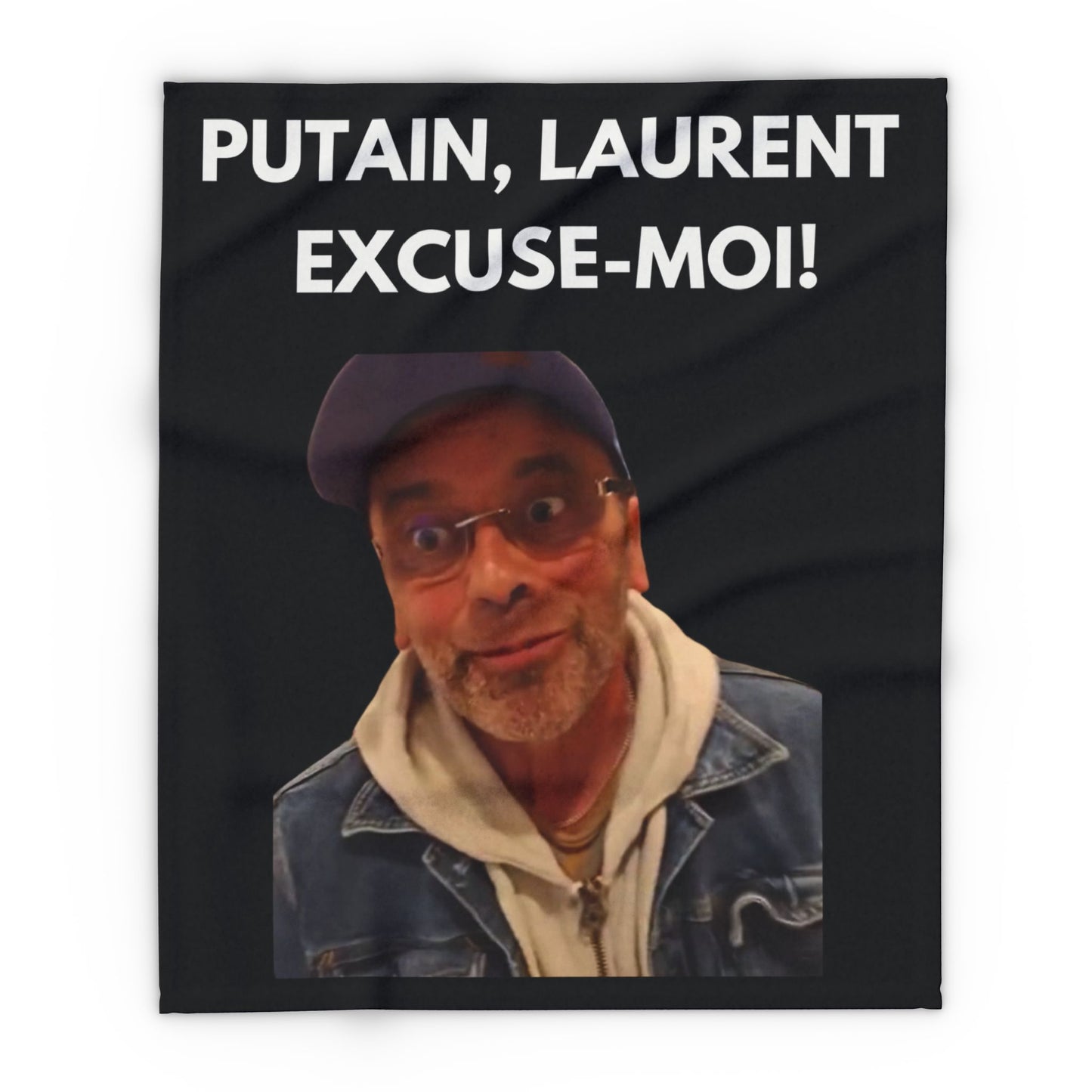 Plaid en polaire arctique Putain Laurent