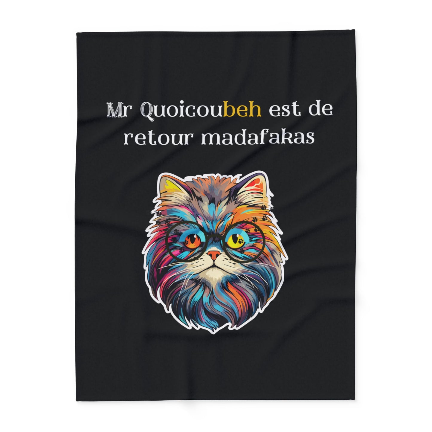 Plaid en polaire arctique Quoicoubeh Madafakas