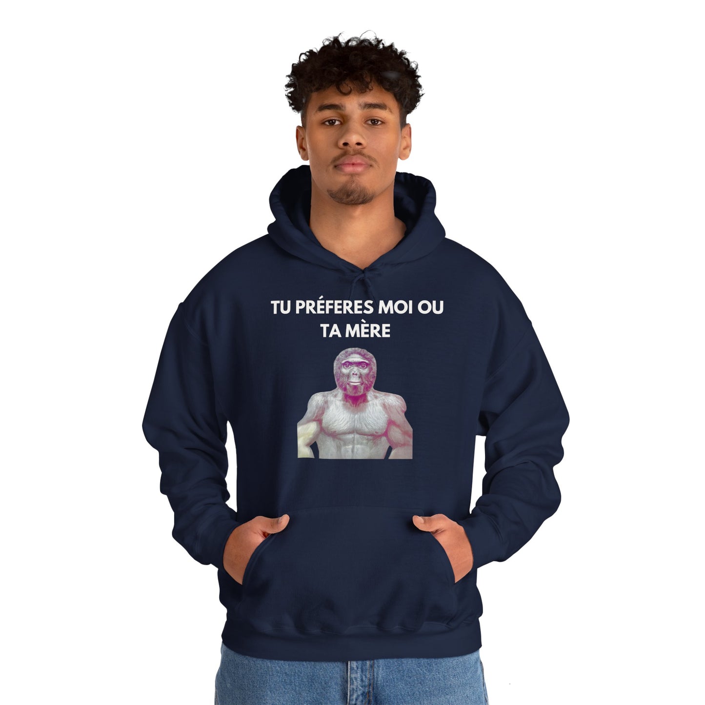 Hoodie unisexe drôle - Sweat-shirt graphique Tu préfère moi ou ta mère