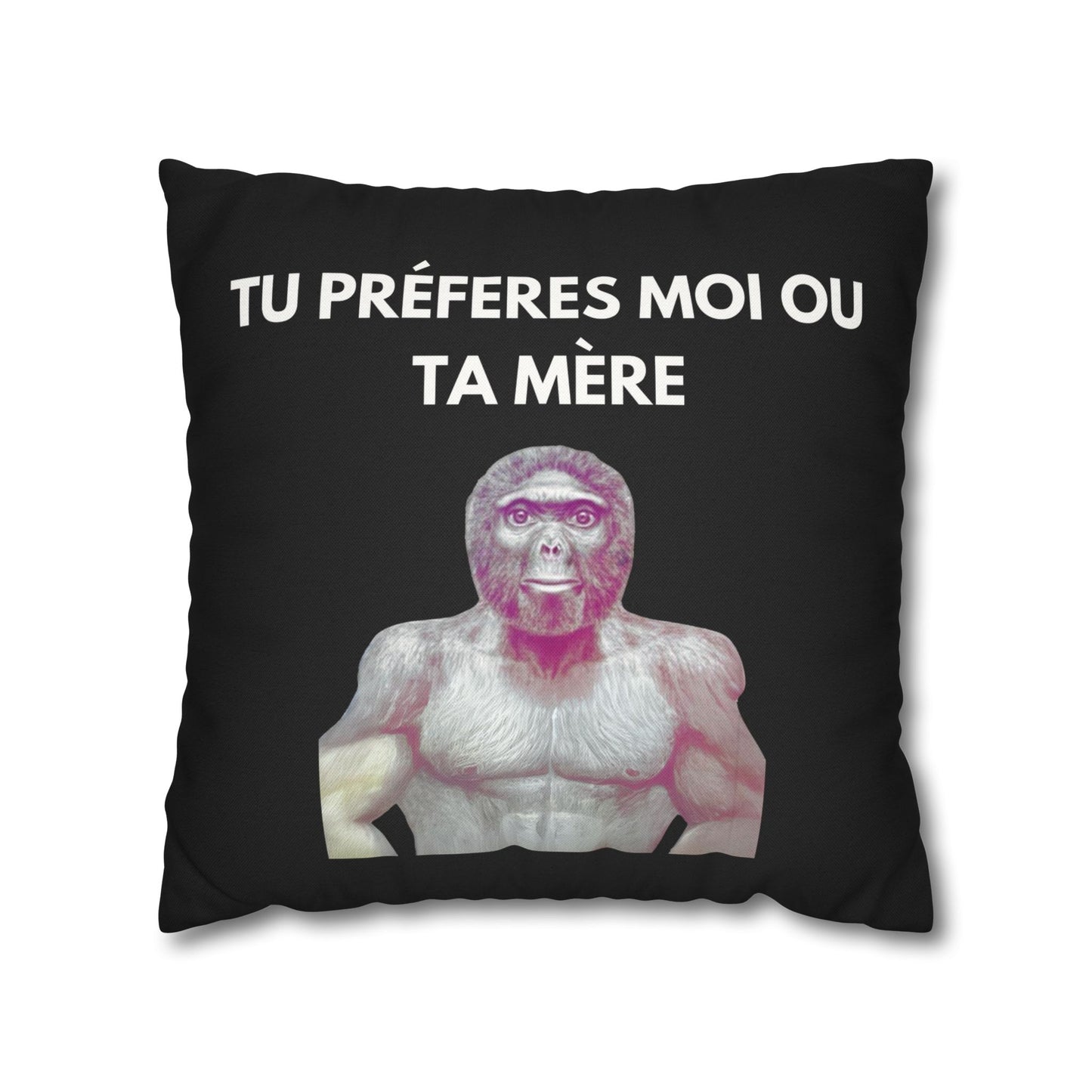 Taie d’oreiller Amusante – Décoration Humoristique pour la Maison Le singe