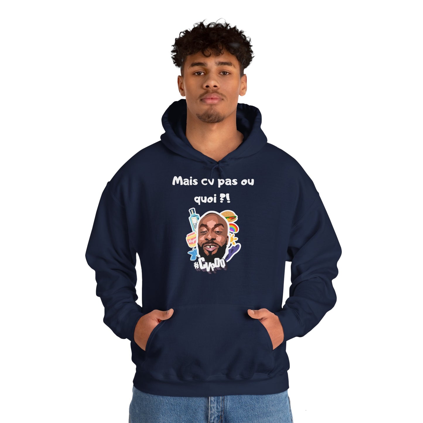 Hoodie unisexe drôle - Sweat-shirt Mais cv pas quoi Binobile