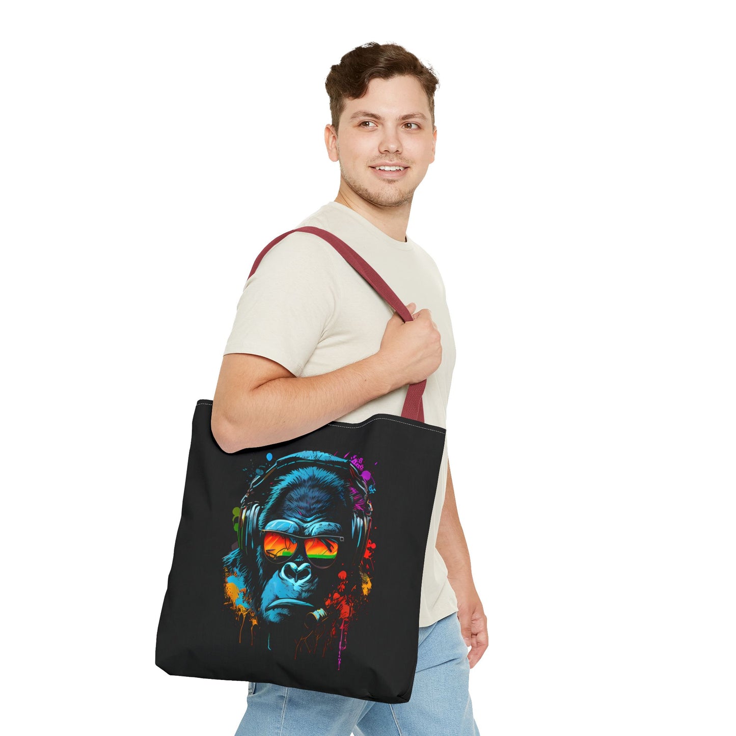 Tote Bag – Singe monkey Dj écouteurs lunettes du soleil Gorilla