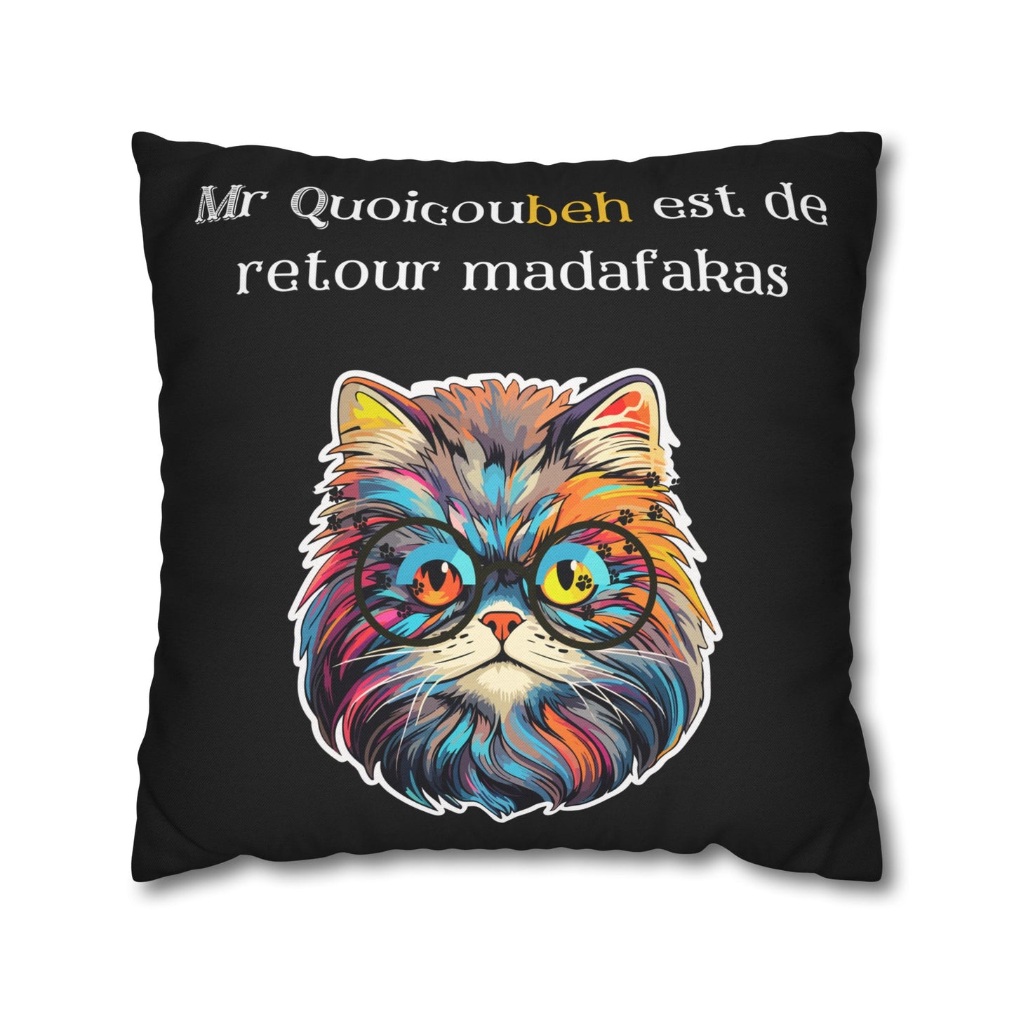 Taie d’oreiller Amusante – Décoration Humoristique pour la Maison Quoicoubeh madafakas