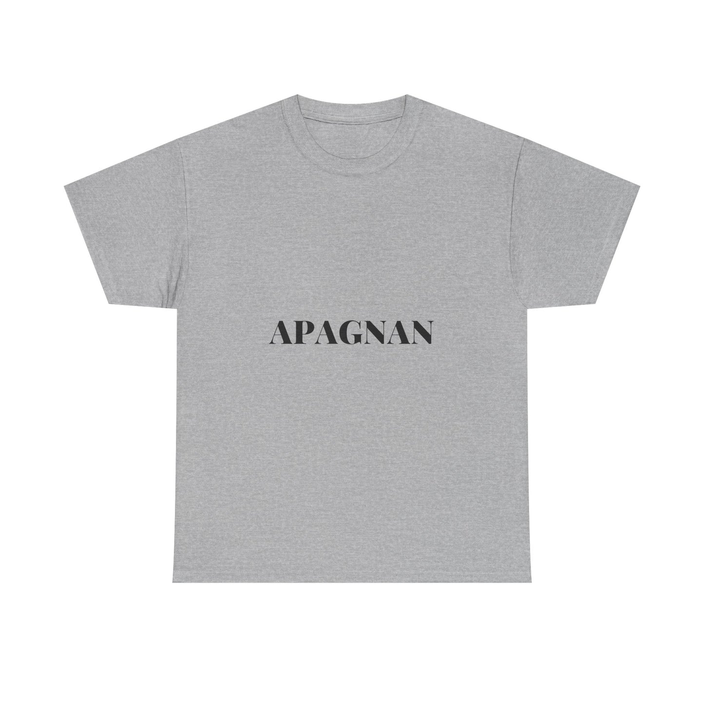 T-shirt humoristique unisexe en coton épais -Apagnan Quoicoubeh