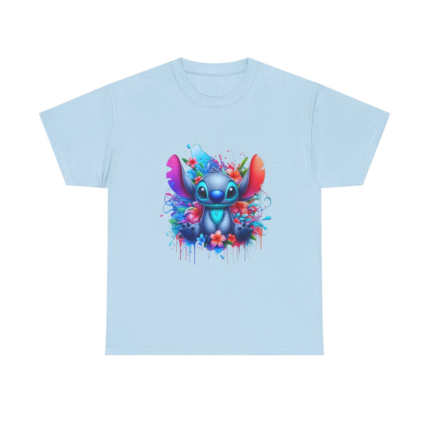 T-shirt humoristique unisexe en coton épais - Stitch