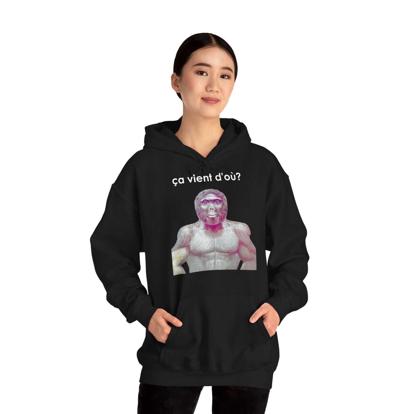 Hoodie unisexe drôle - Sweat-shirt graphique ça vient d'où