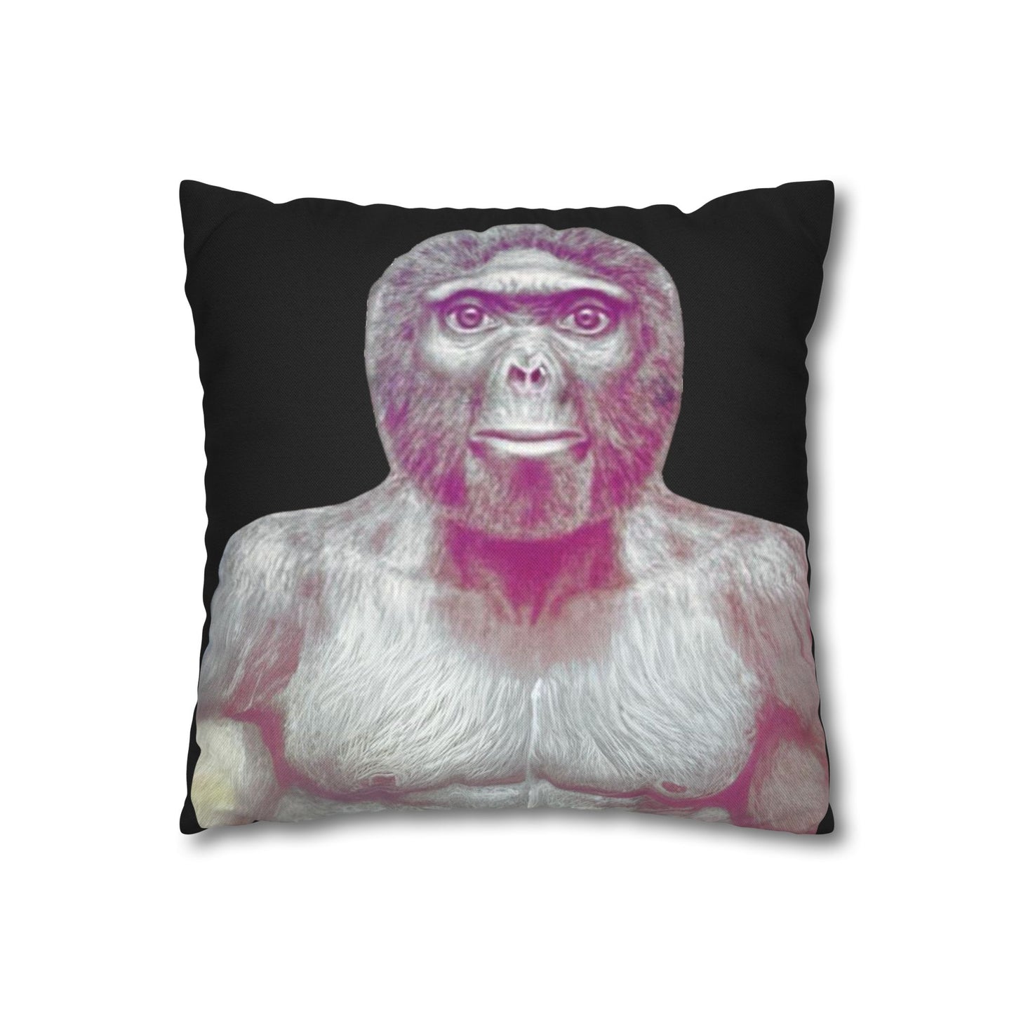 Taie d’oreiller Amusante – Décoration Humoristique pour la Maison Le singe allo salam