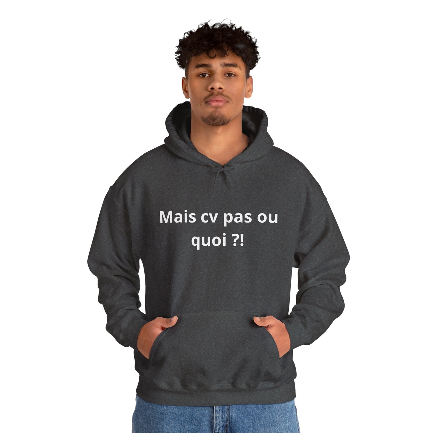Hoodie unisexe drôle - Sweat-shirt graphique Mais cv pas ou quoi