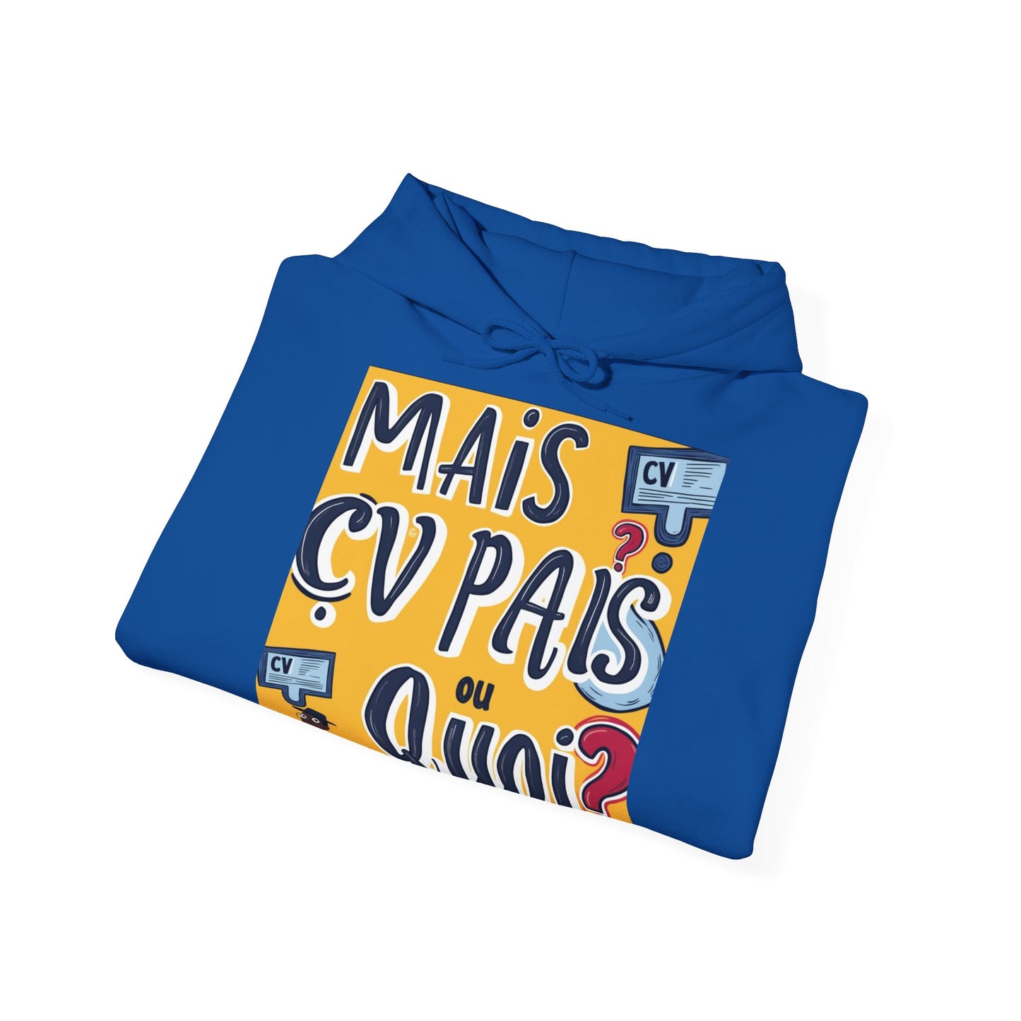 Hoodie unisexe drôle - Sweat-shirt graphique Mais cv pas ou quoi