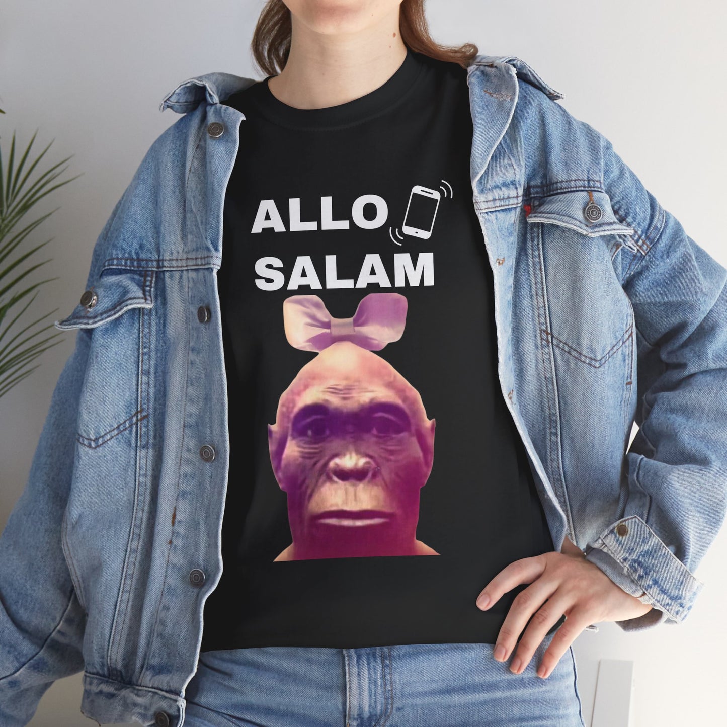 T-shirt humoristique unisexe en coton épais - Allo Salam