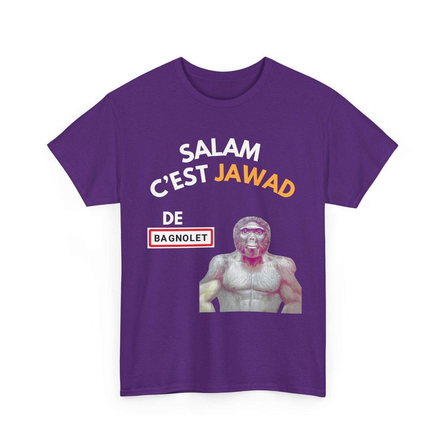 T-shirt humoristique unisexe en coton épais - Bassem Salam c'est Jawad de Bagnolet