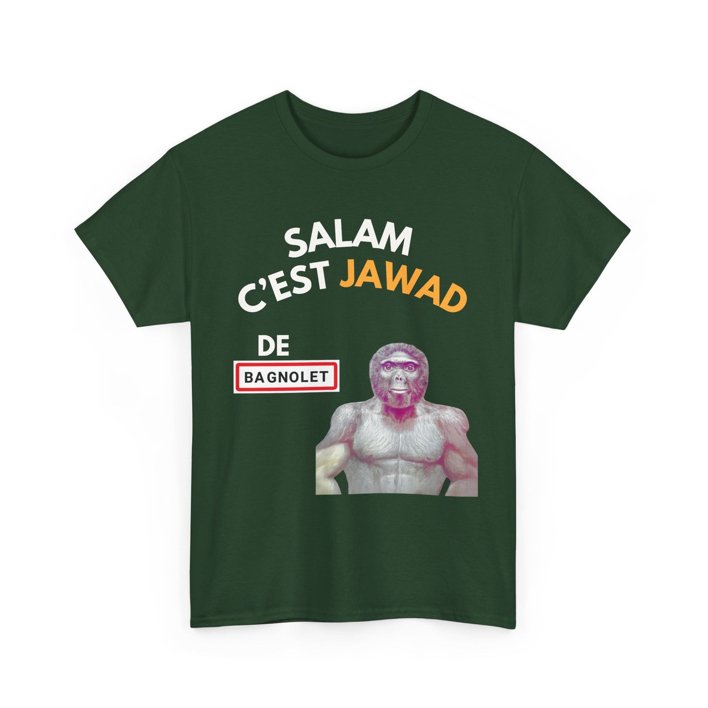 T-shirt humoristique unisexe en coton épais - Bassem Salam c'est Jawad de Bagnolet