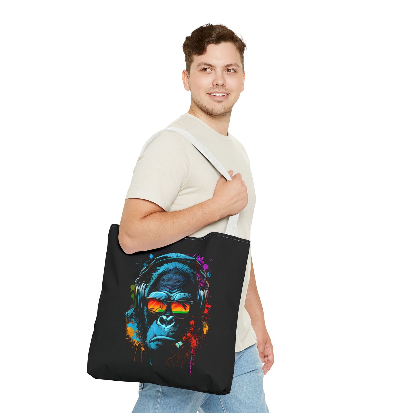 Tote Bag – Singe monkey Dj écouteurs lunettes du soleil Gorilla