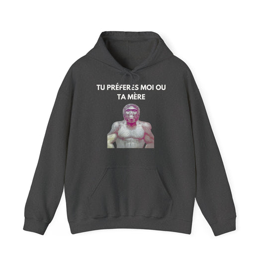 Hoodie unisexe drôle - Sweat-shirt graphique Tu préfère  moi ou ta mère
