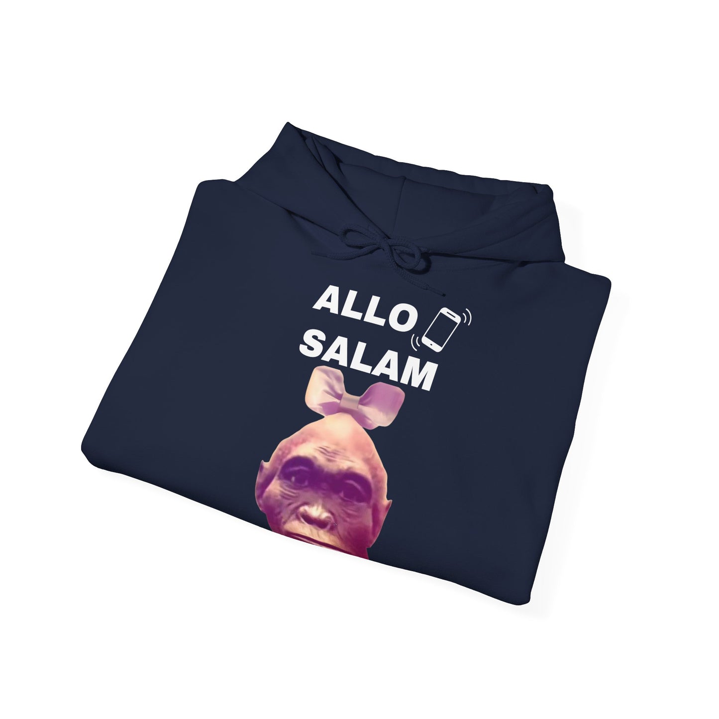 Hoodie unisexe drôle - Sweat-shirt graphique Allo Salam