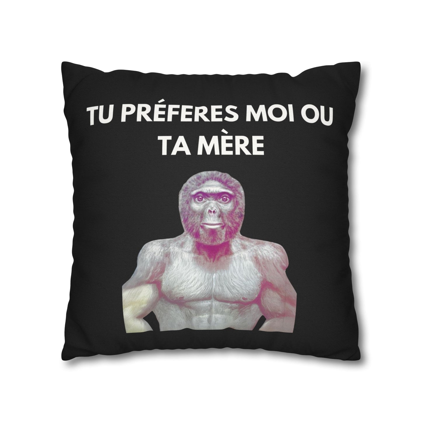 Taie d’oreiller Amusante – Décoration Humoristique pour la Maison Le singe