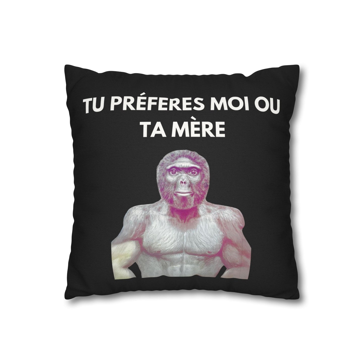 Taie d’oreiller Amusante – Décoration Humoristique pour la Maison Le singe