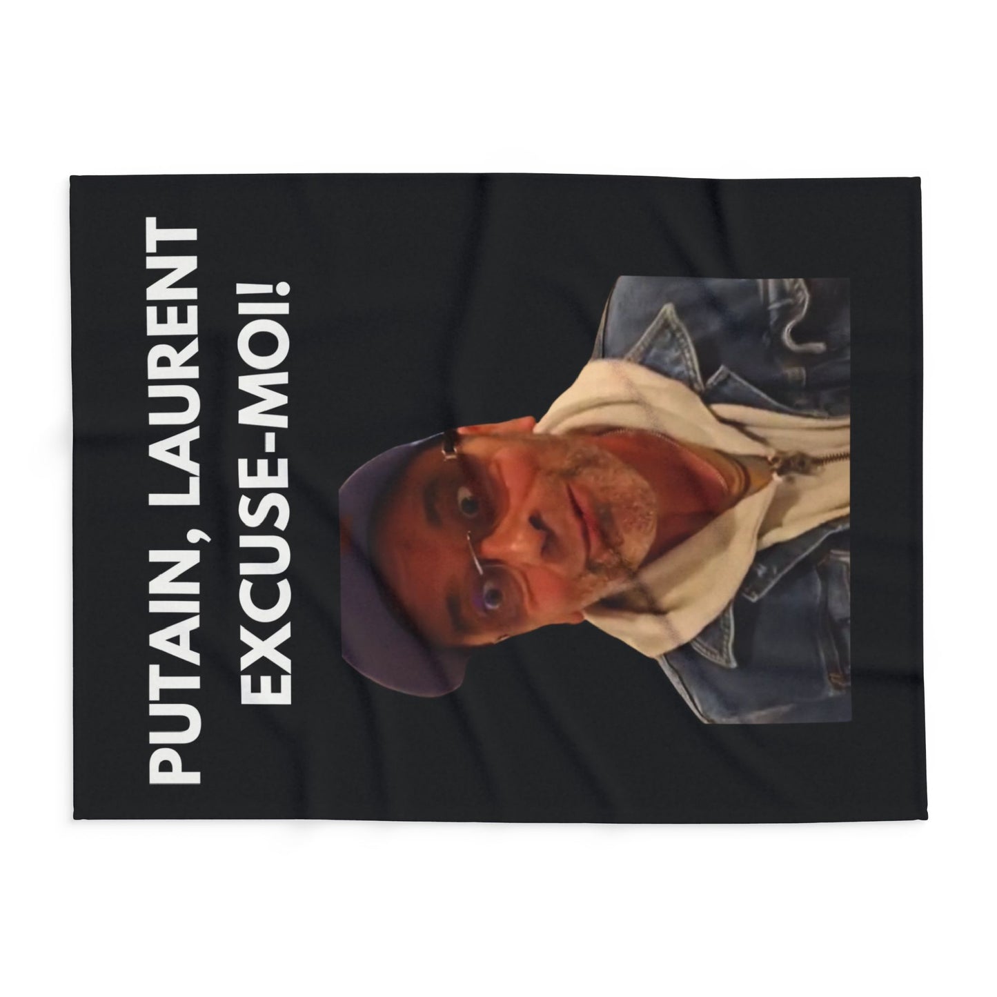 Plaid en polaire arctique Putain Laurent