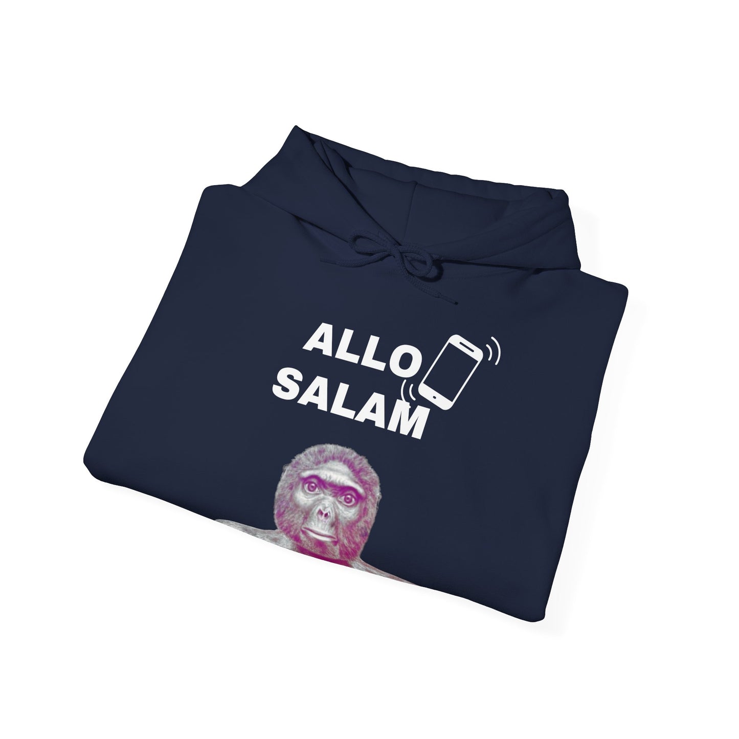 Hoodie unisexe drôle - Sweat-shirt graphique 'Allo Salam'