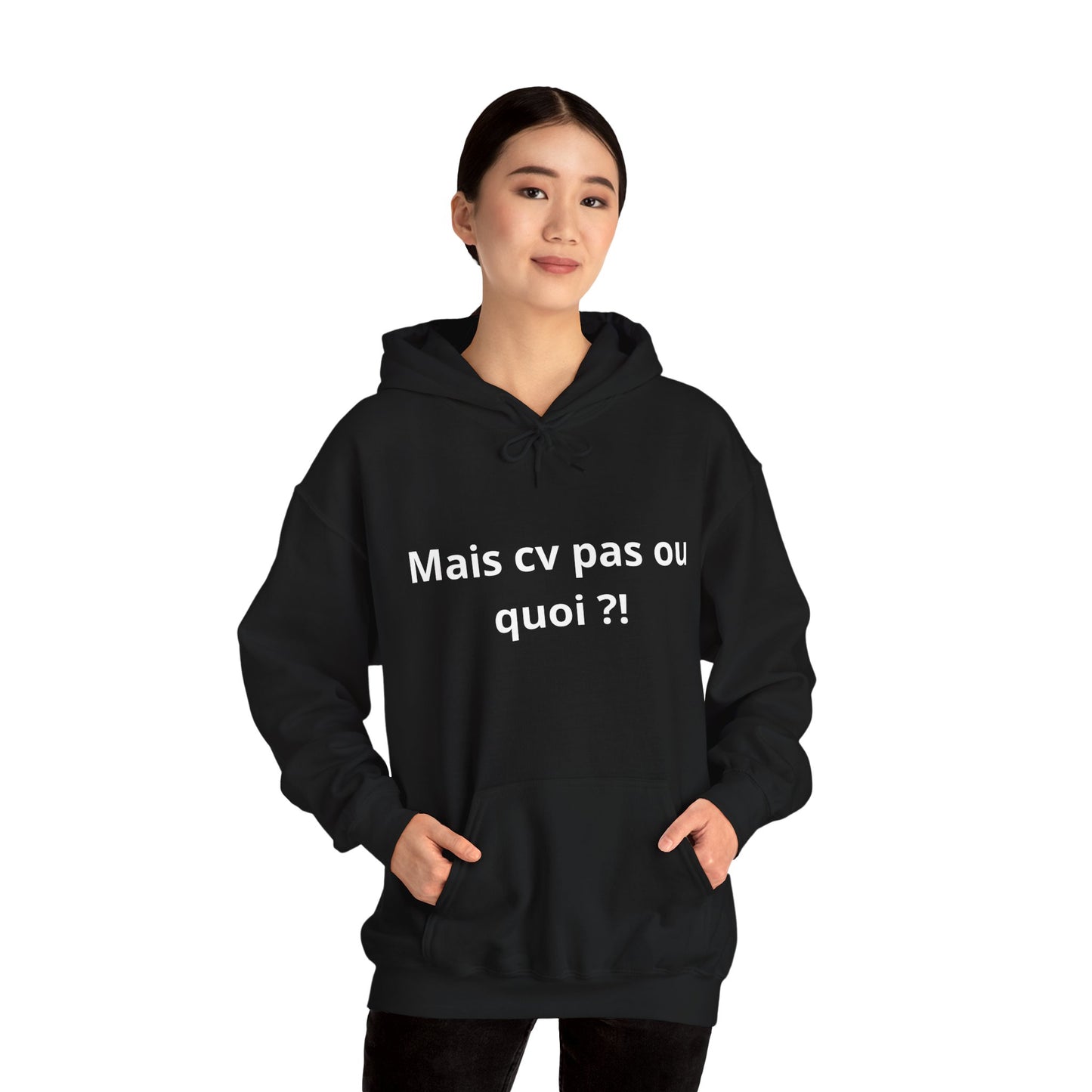 Hoodie unisexe drôle - Sweat-shirt graphique Mais cv pas ou quoi
