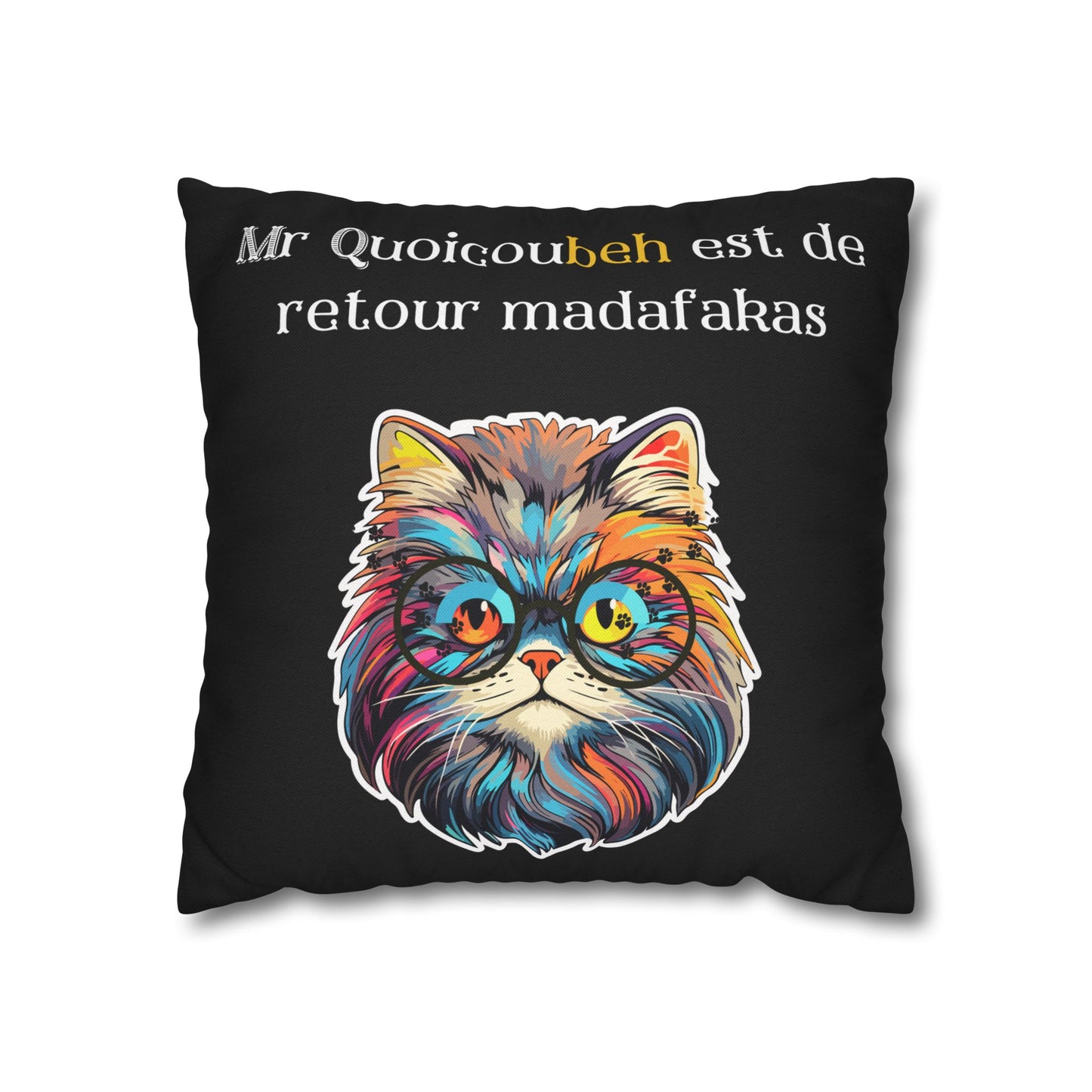 Taie d’oreiller Amusante – Décoration Humoristique pour la Maison Quoicoubeh madafakas