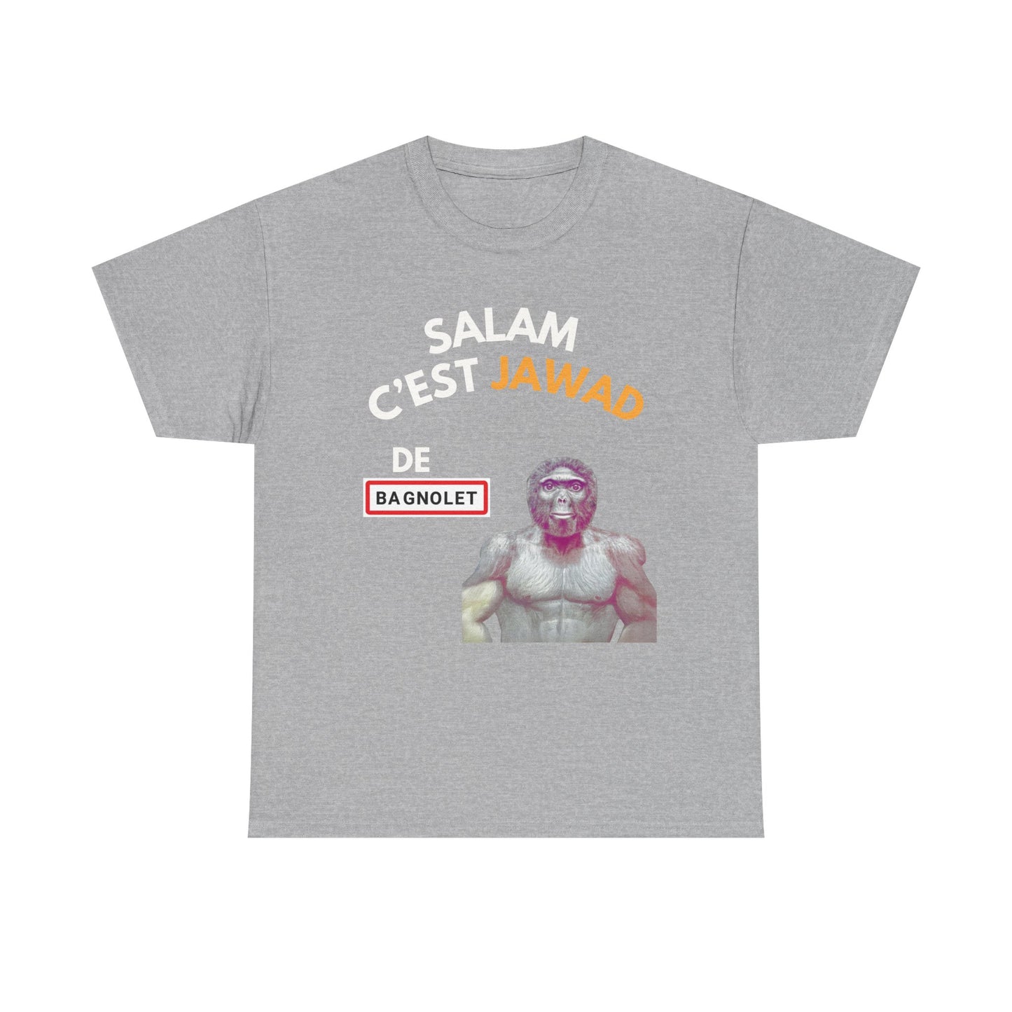 T-shirt humoristique unisexe en coton épais - Bassem Salam c'est Jawad de Bagnolet