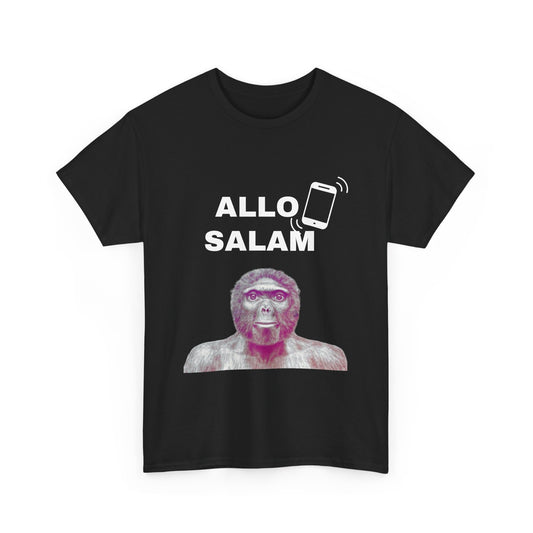 T-shirt humoristique unisexe en coton épais - Allo Salam