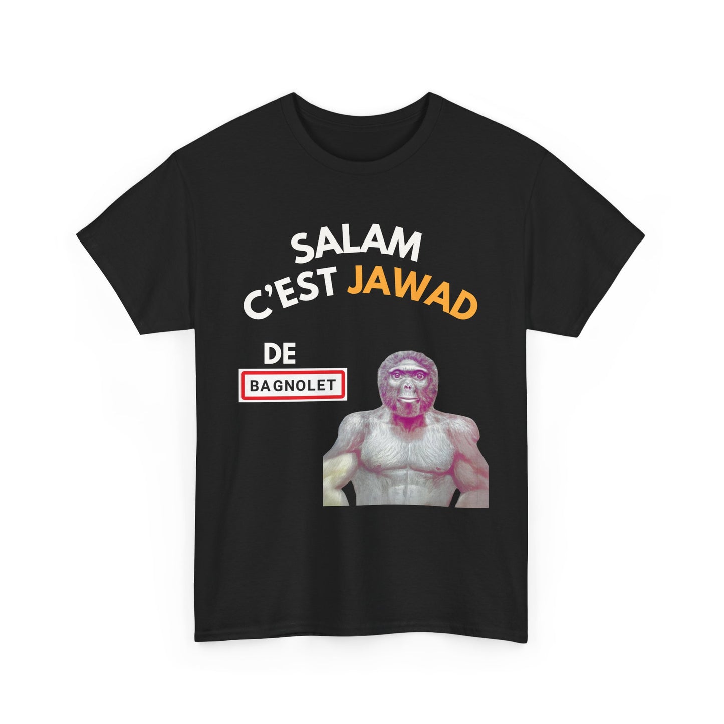 T-shirt humoristique unisexe en coton épais - Bassem Salam c'est Jawad de Bagnolet