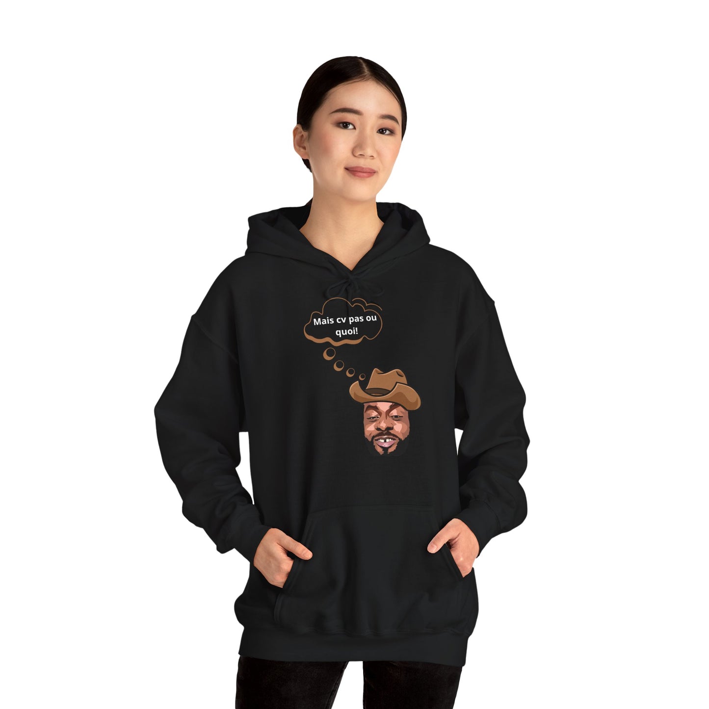 Hoodie unisexe drôle - Sweat-shirt graphique Binobile Mais cv pas ou quoi