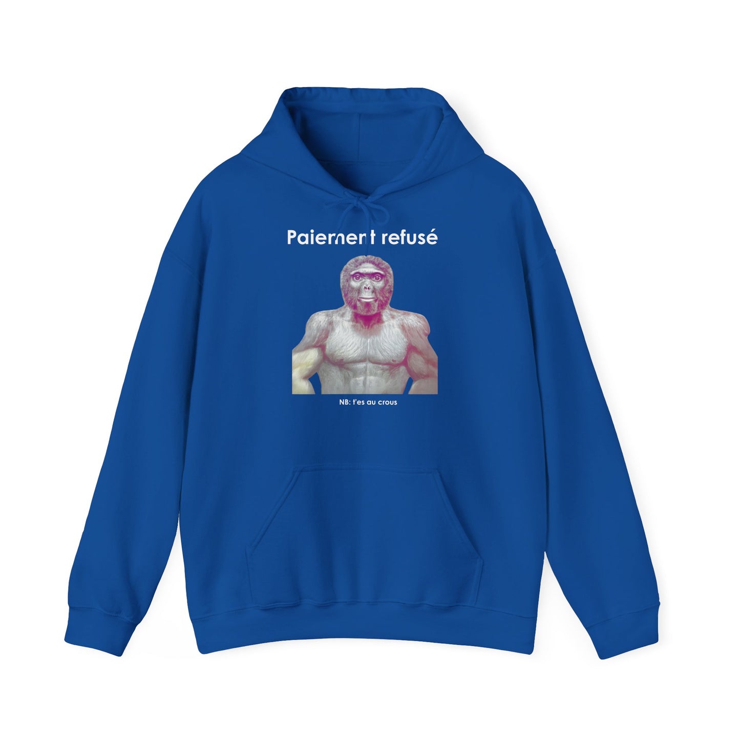 Hoodie unisexe drôle - Sweat-shirt graphique Quoicoubeh Paiement refusé