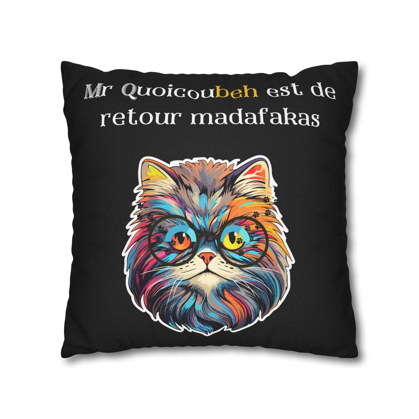 Taie d’oreiller Amusante – Décoration Humoristique pour la Maison Quoicoubeh madafakas