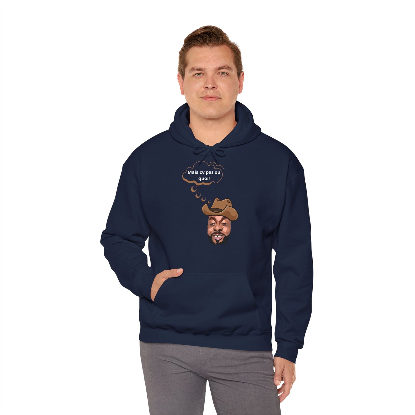 Hoodie unisexe drôle - Sweat-shirt graphique Binobile Mais cv pas ou quoi