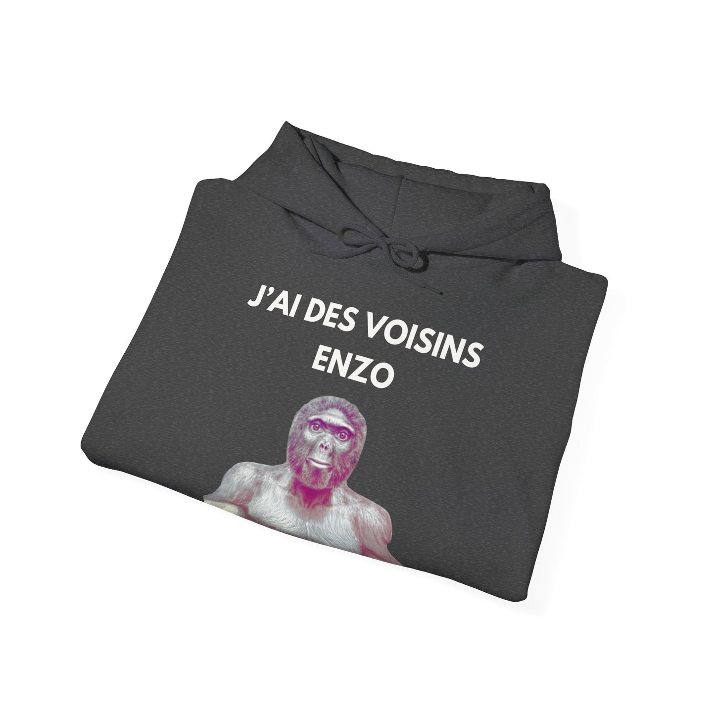 Hoodie unisexe drôle - Sweat-shirt graphique J'ai des voisins Enzo