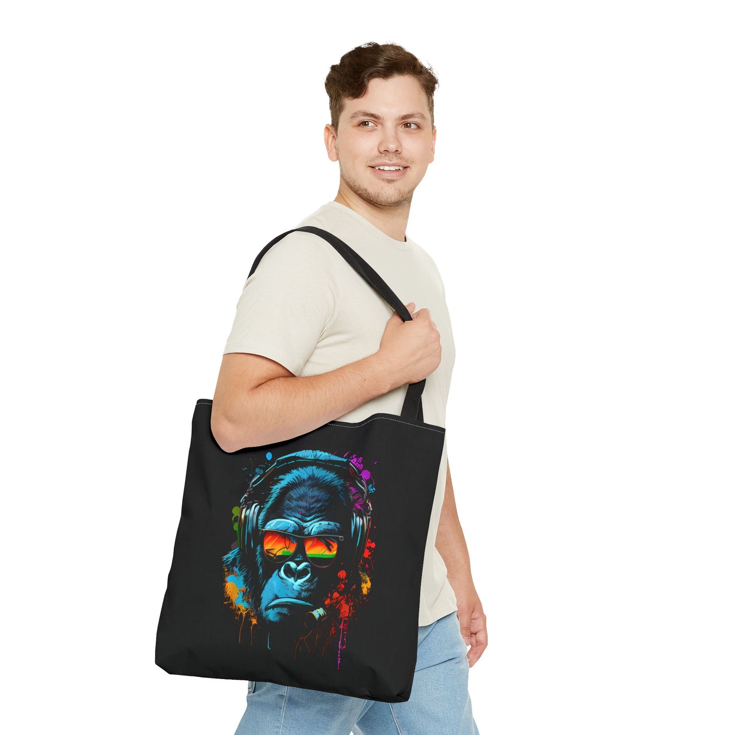 Tote Bag – Singe monkey Dj écouteurs lunettes du soleil Gorilla