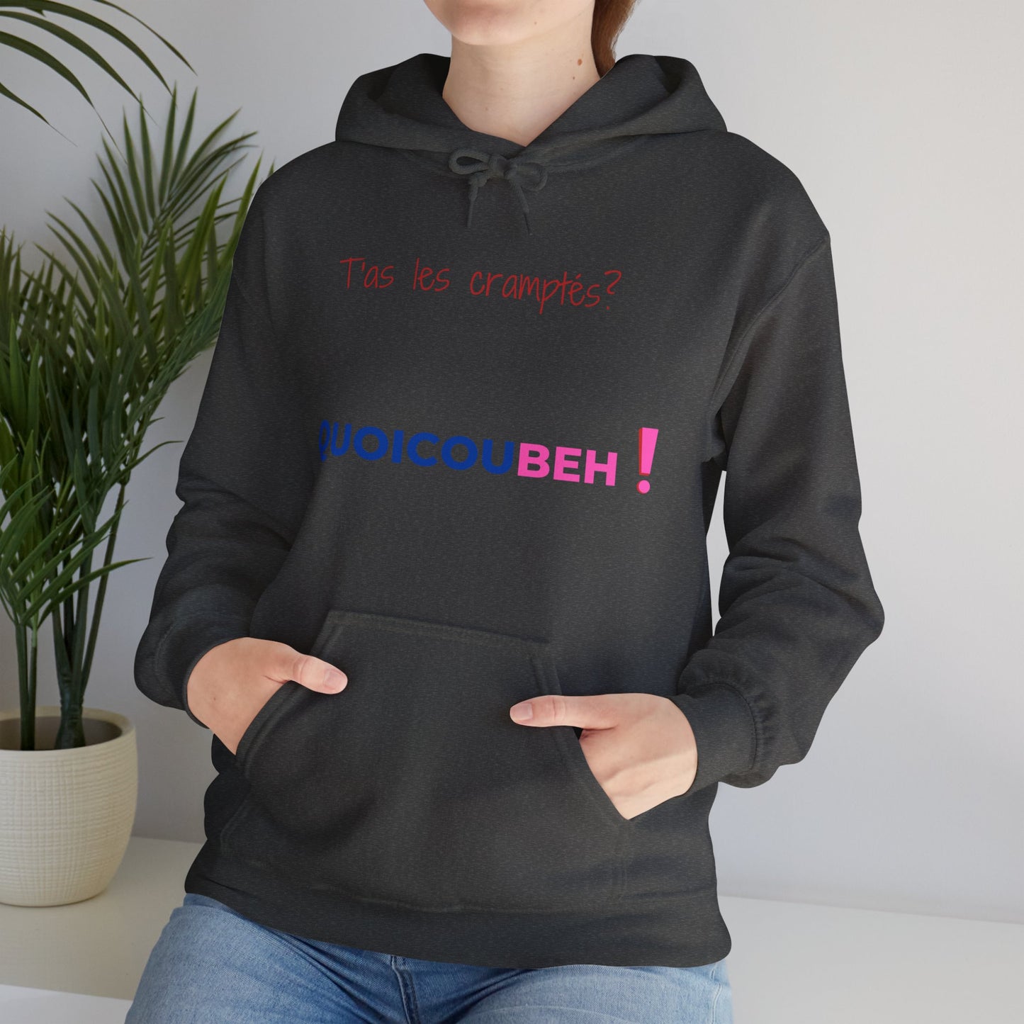 Hoodie unisexe drôle - Sweat-shirt graphique t'as les cramptés apagnan