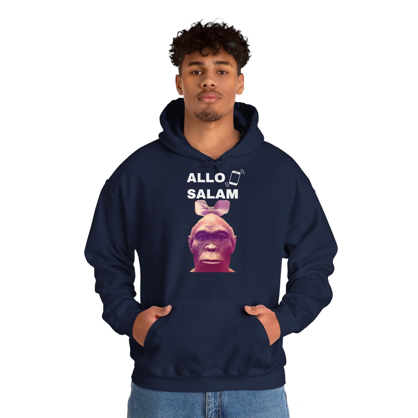 Hoodie unisexe drôle - Sweat-shirt graphique Allo Salam