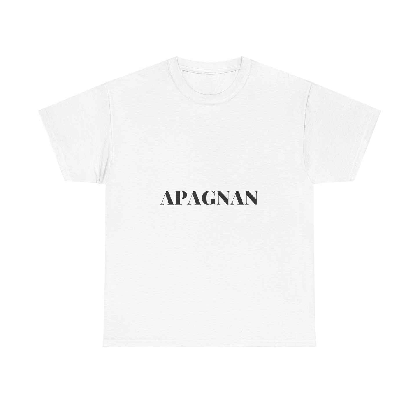 T-shirt humoristique unisexe en coton épais -Apagnan Quoicoubeh