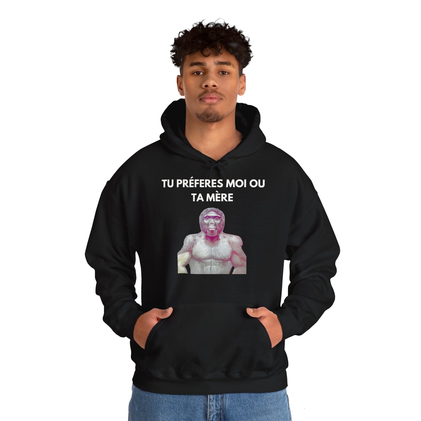 Hoodie unisexe drôle - Sweat-shirt graphique Tu préfère moi ou ta mère