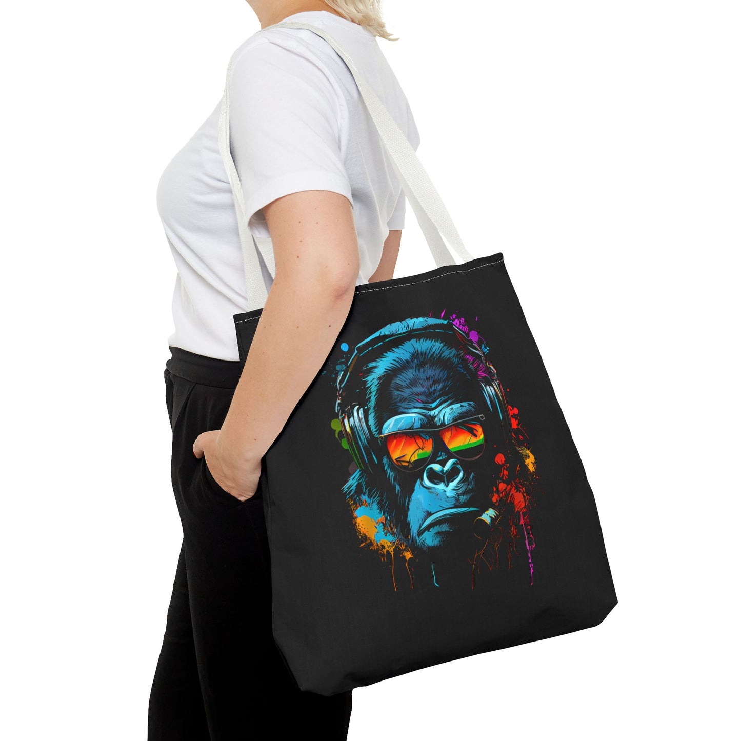 Tote Bag – Singe monkey Dj écouteurs lunettes du soleil Gorilla