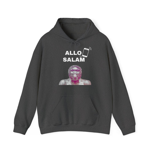 Hoodie unisexe drôle - Sweat-shirt graphique 'Allo Salam'