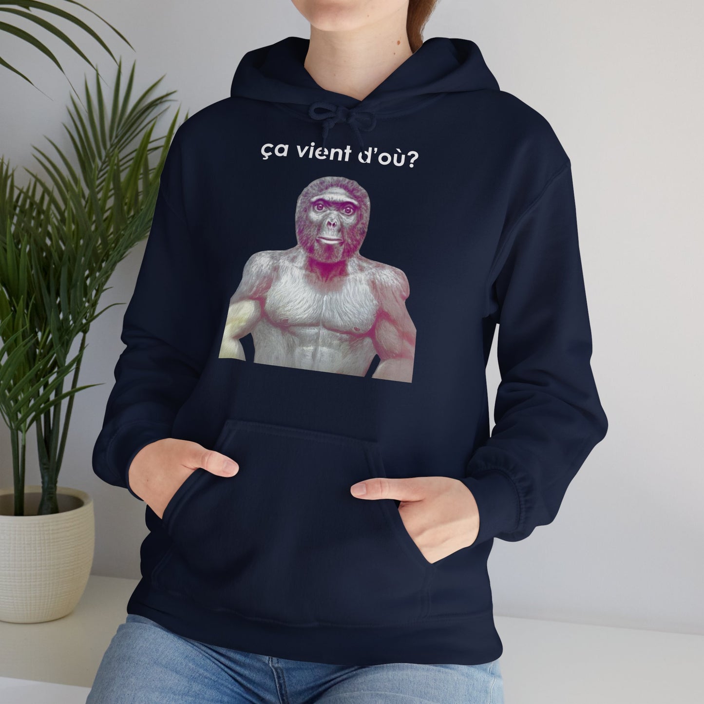Hoodie unisexe drôle - Sweat-shirt graphique ça vient d'où